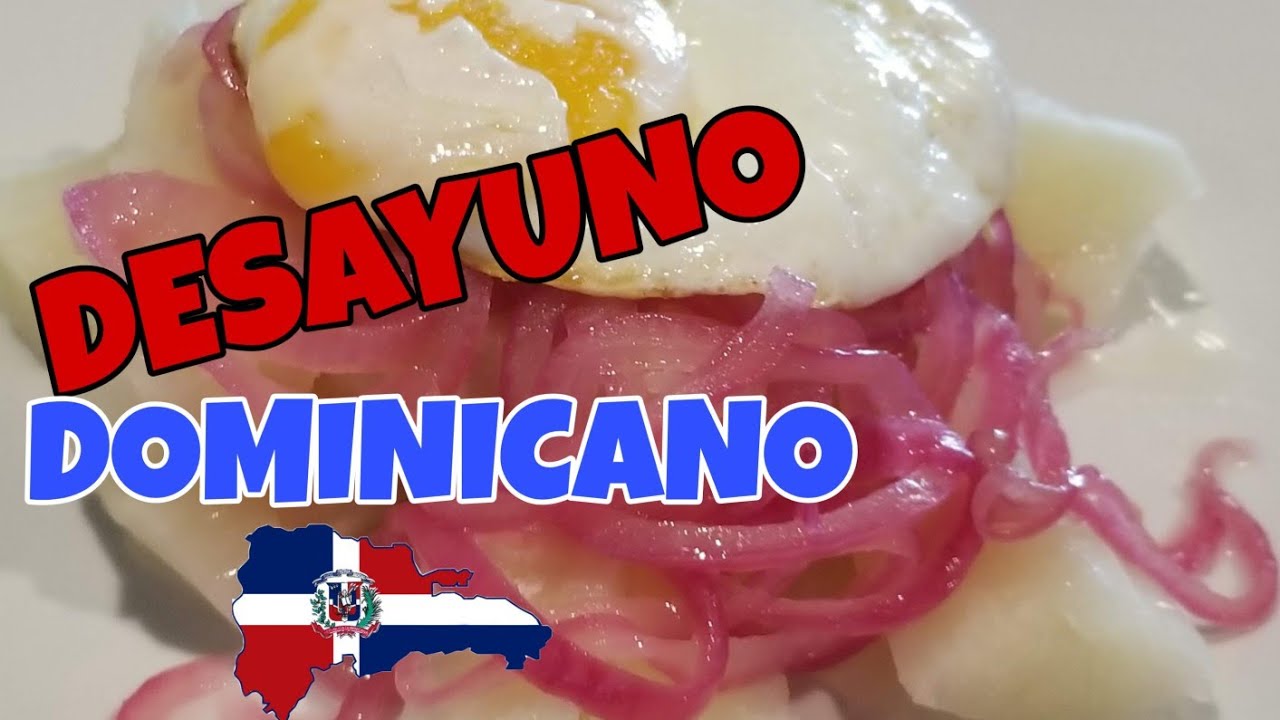 DESAYUNO DOMINICANO con yuca /como hacer desayuno  dominicano/dominican breakfast root with eggs