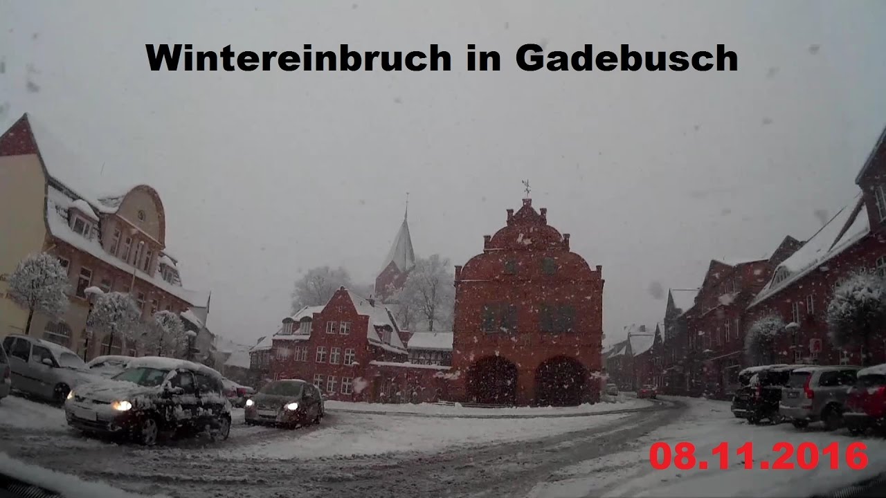 Wintereinbruch in Gadebusch - 08.11.2016