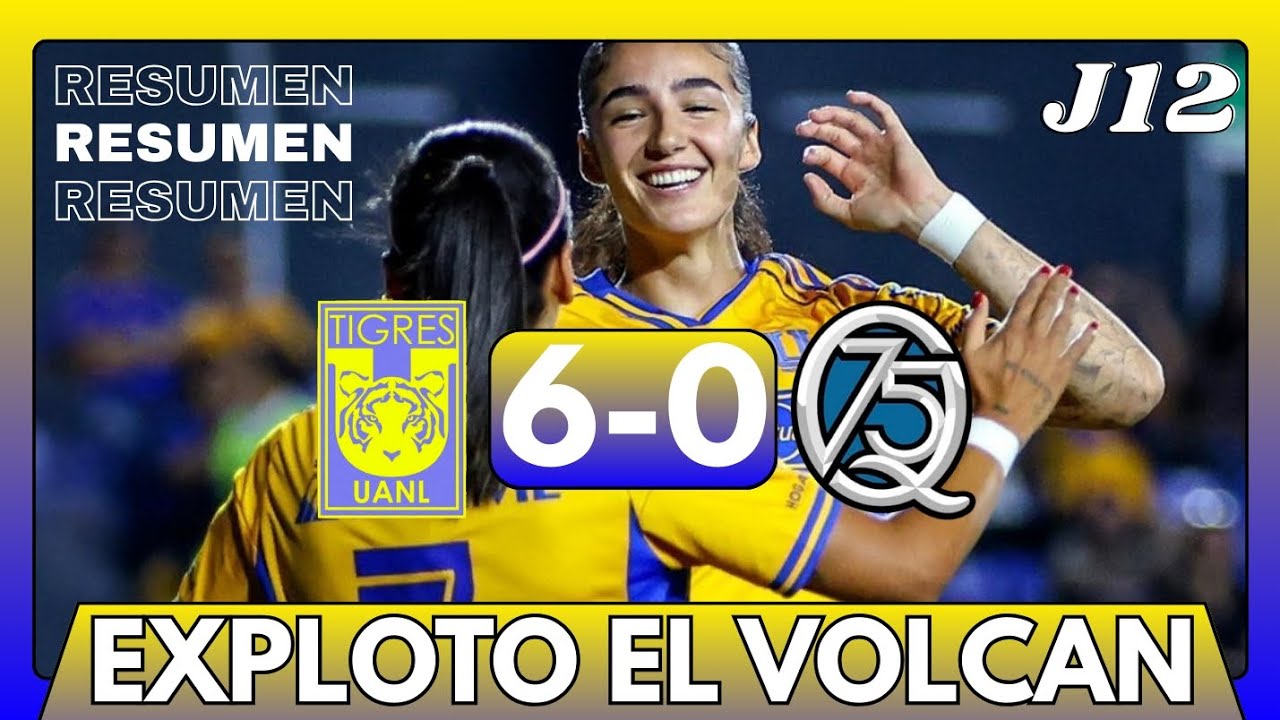 ¡GOLEADA FELINA! | Tigres Femenil vs Querétaro Femenil | RESUMEN | J12 | Liga MX Femenil 
