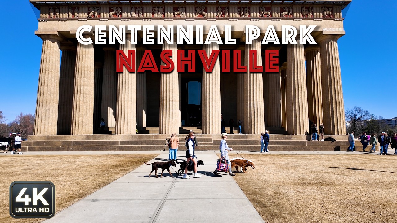 [4K] Winter in Nashville | Chinese New Year at the Parthenon 🏮🏛️