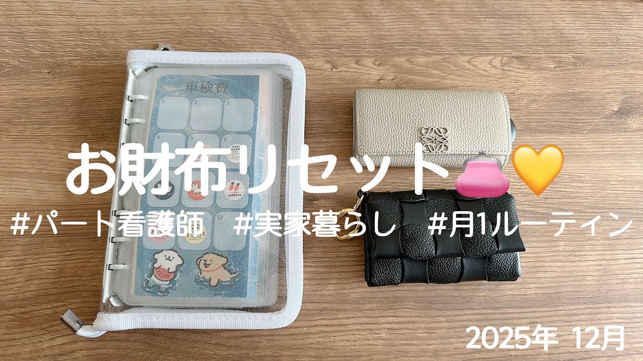 先取り貯金できない女の１２月お財布リセット動画 