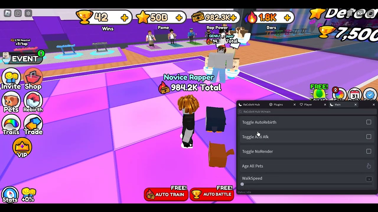 Rap Battle Simulator |OP Instant Age , Auto Fight , Auto Hatch Event And MORE