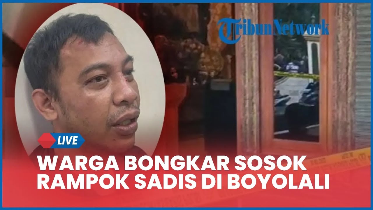 Warga Bongkar Sosok Rampok Sadis di Boyolali: Banyak Utang ke Tetangga, Istri Dekat dengan Korban
