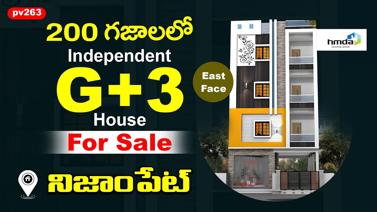 Brand New G+3 Independent House for Sale in Nizampet  || Haripriya Projects||