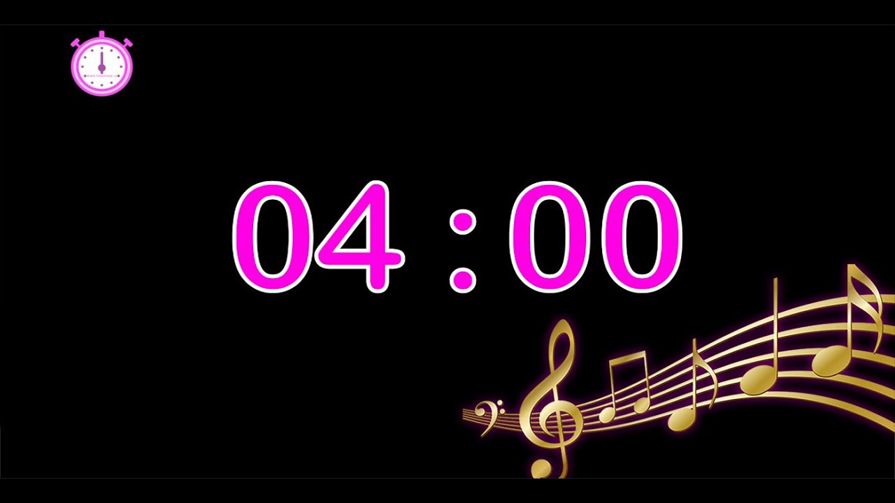 4 minute timer music : countdown 4 minute timer music