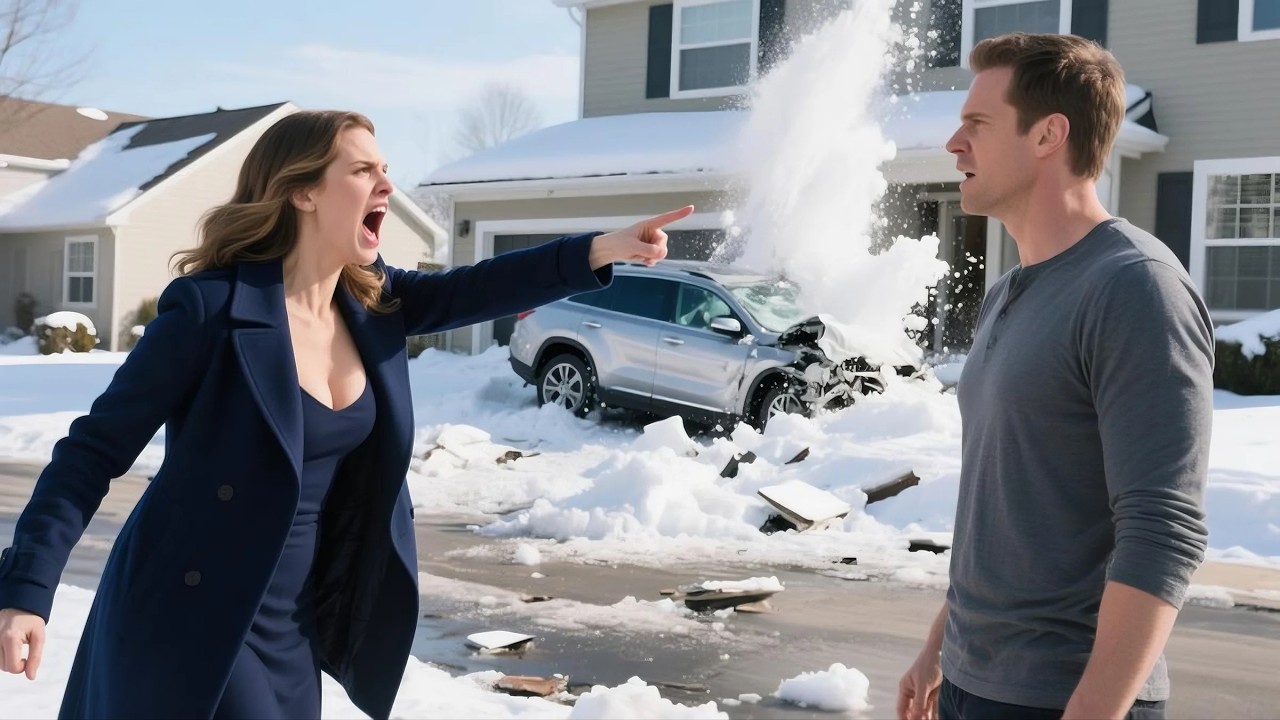 HOA Karen Crashed Into My Snow Pile, Then Claimed I Intentionally Blocked Her Path