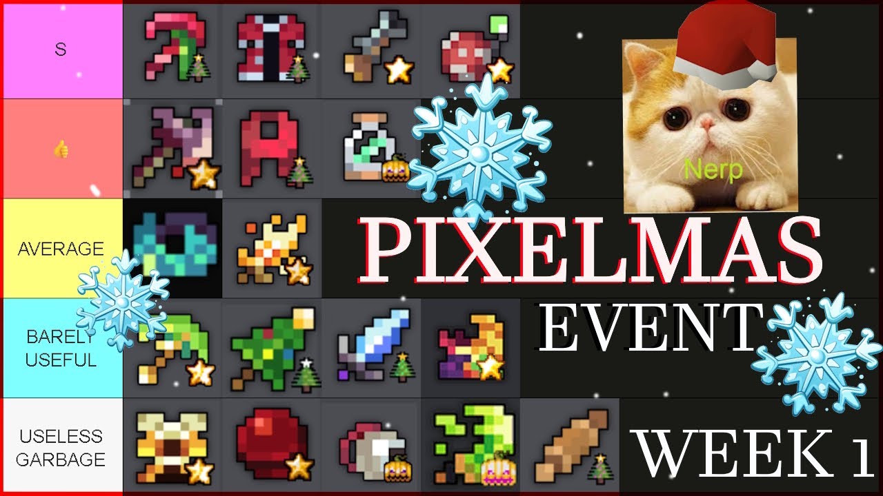 РОЖДЕСТВЕНСКИЙ СПИСОК УРОВНЕЙ СОБЫТИЙ ДЛЯ PIXEL QUEST