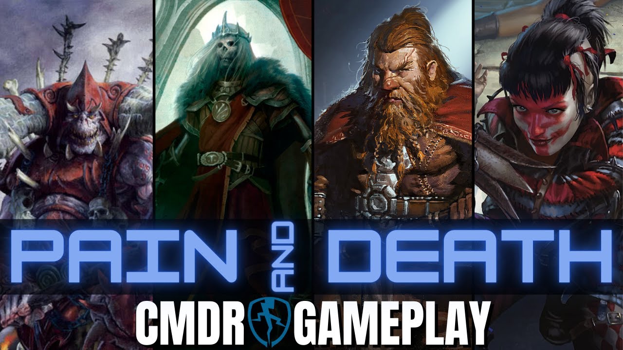 COMMON CLASH: Sedris vs Nekusar vs Torbran vs Massacre Girl / Casual Commander Gameplay