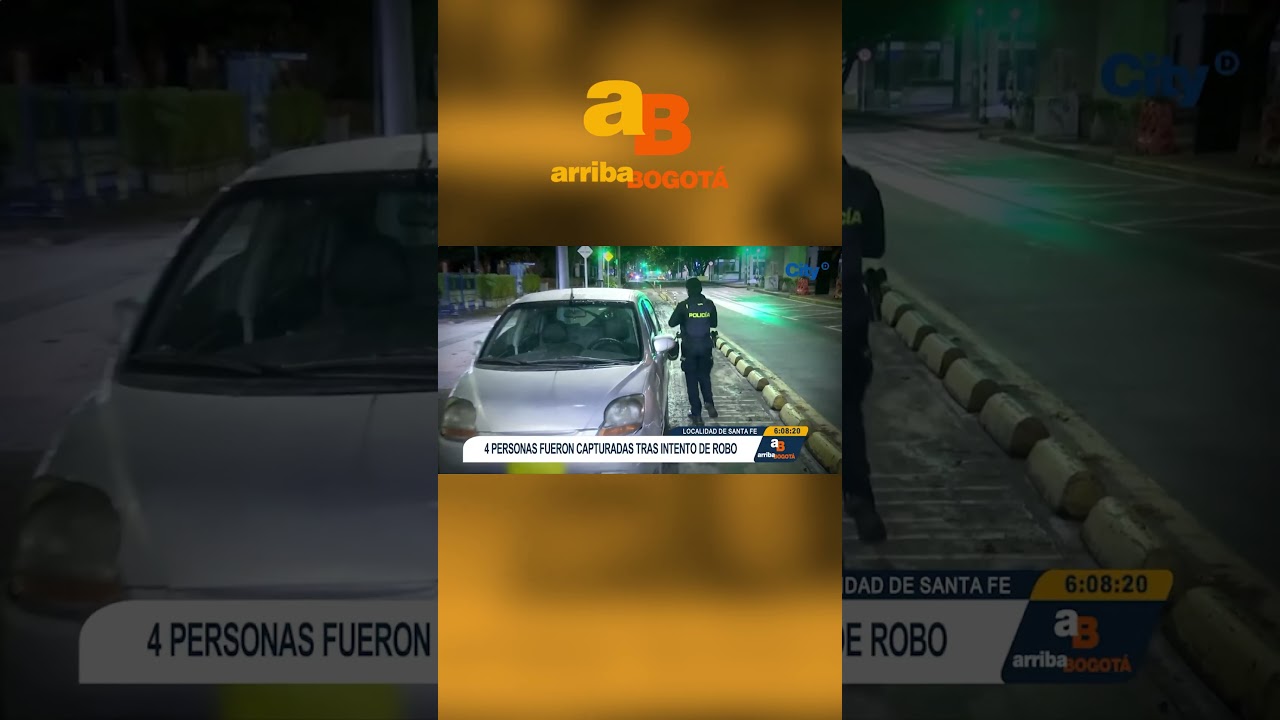 Persecuci&oacute;n policial termin&oacute; en choque | CityTv | ArribaBogot&aacute;
