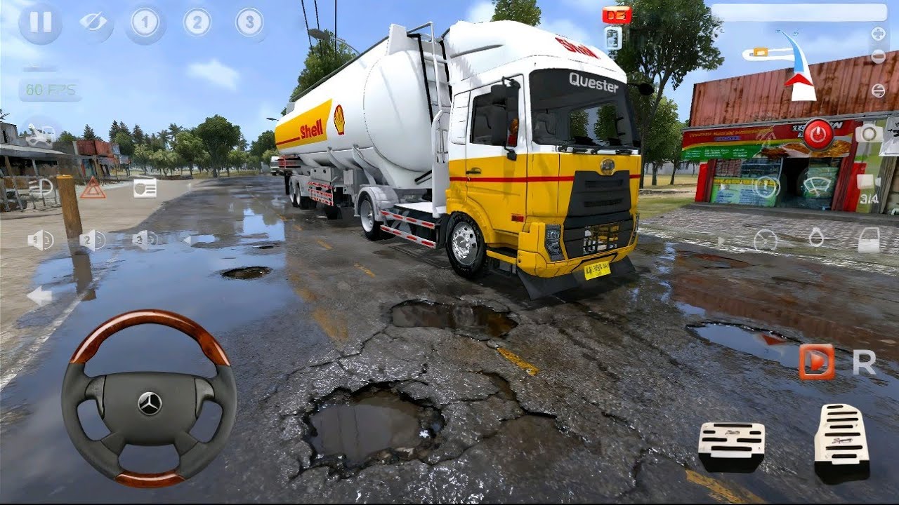 Доставка топлива с помощью автоцистерны Shell! 😱 | BUSSID Indonesia