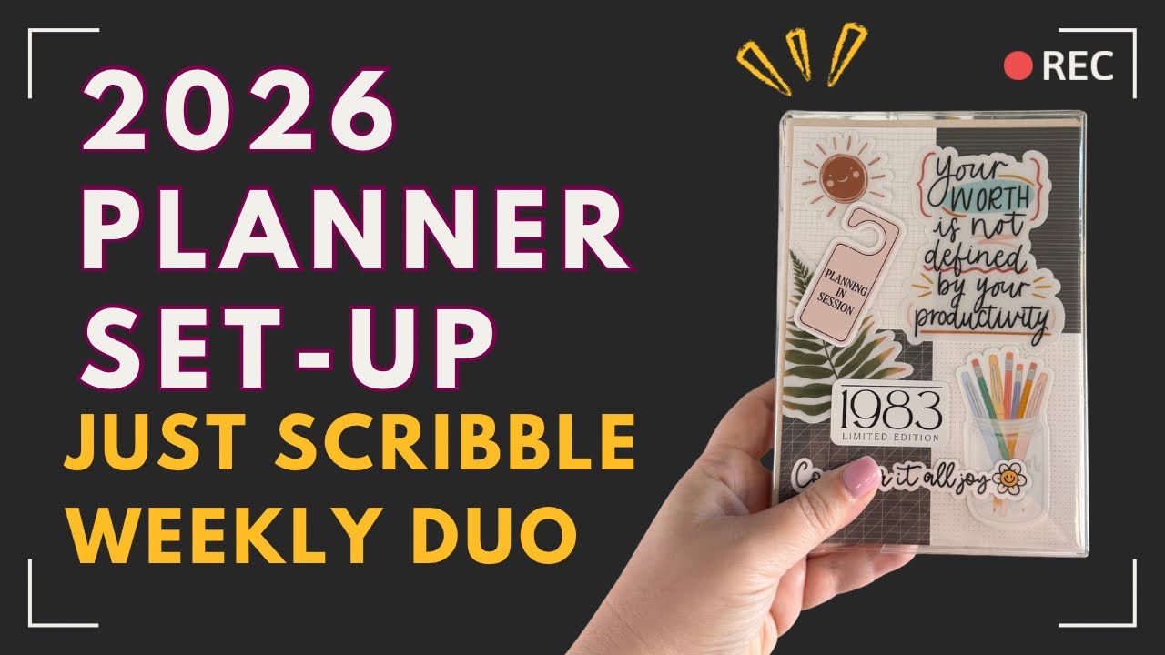 2026 Planner Set-up: Just Scribble Weekly Duo | How I'm Using It + Supplies