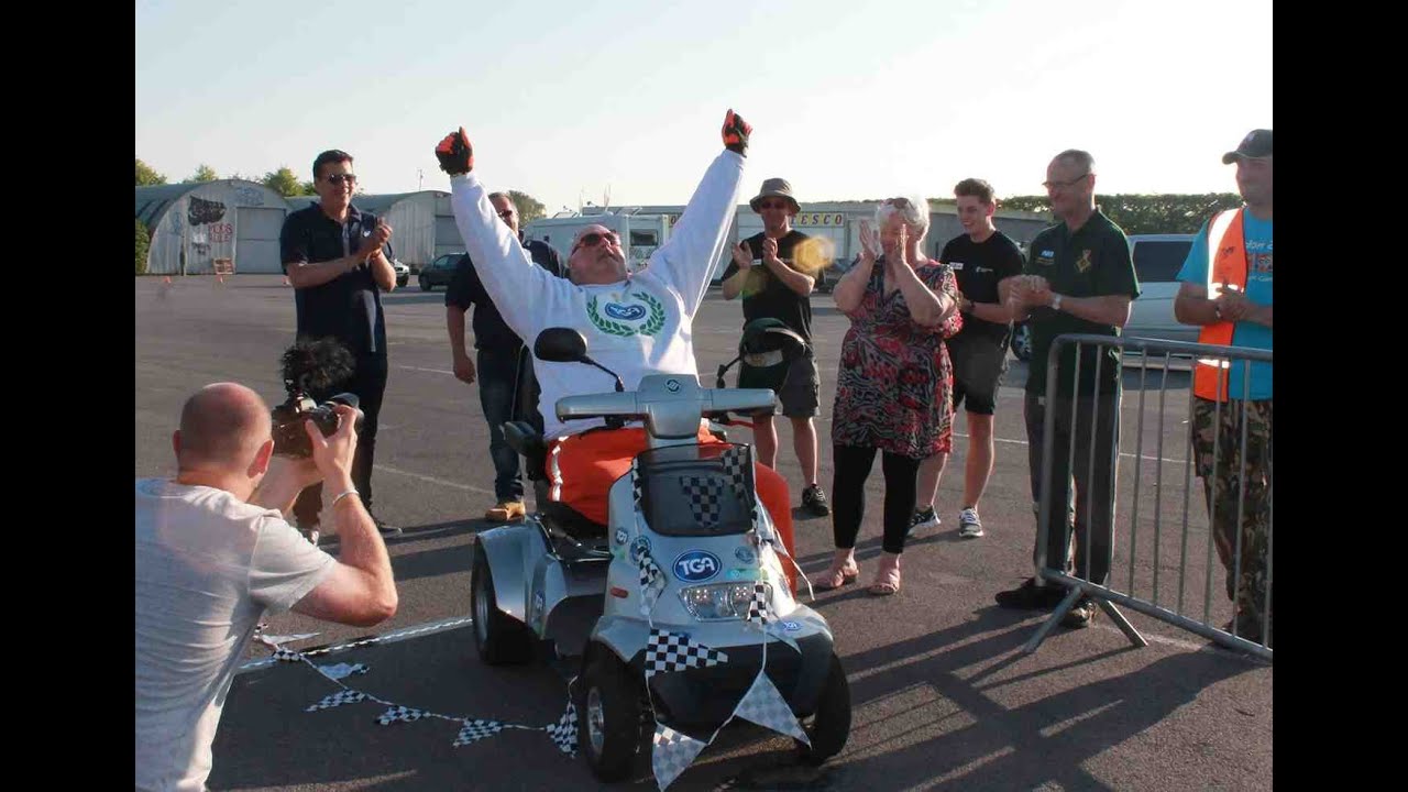 Steve Tarrant in UK- an epic 24 hr Mobility Scooter journey