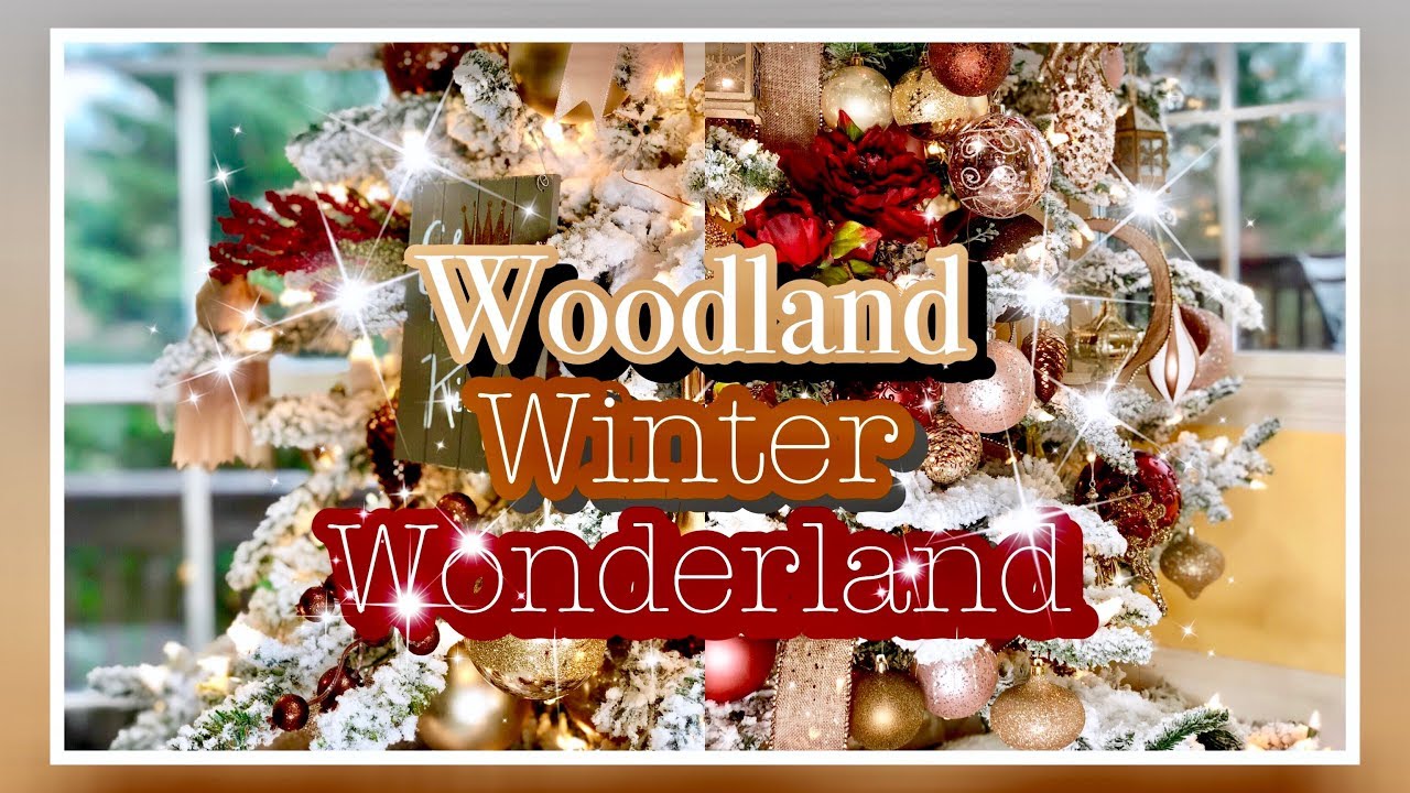 How to Decorate Woodland Winter Wonderland | Rustic Glam Christmas Decor | Day 14