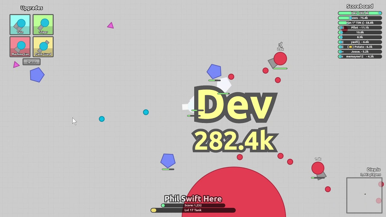 Dev found in Diep??
