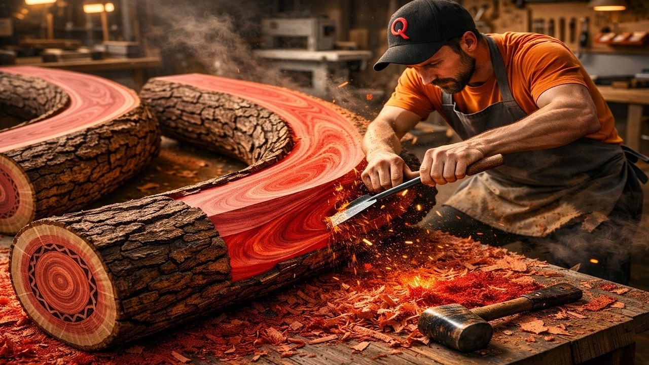 Let's Watch, You'll Be Mesmerized: This Guy Turning Raw Woods Into Stunning Work of Arts