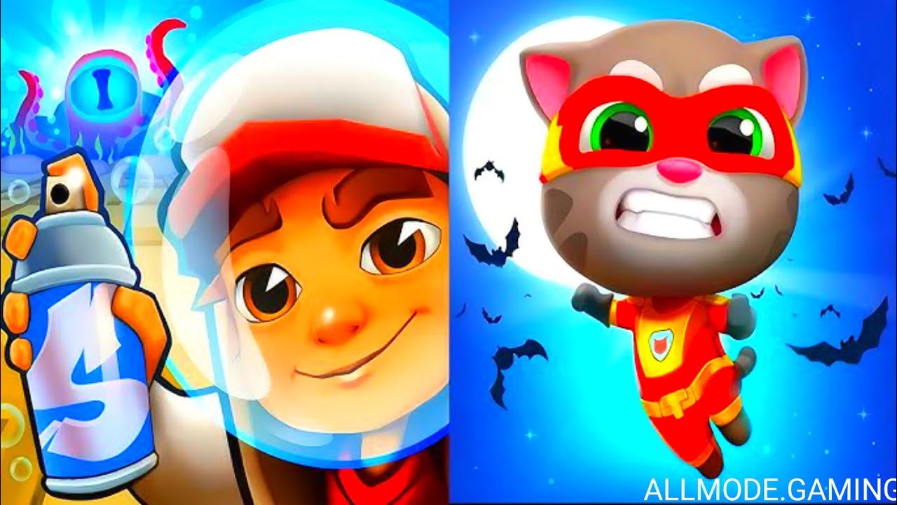 Subway Surfers vs Talking Tom Hero Dash 🔥 | Best Offline Running Game 2026#subwaysurfers #games 