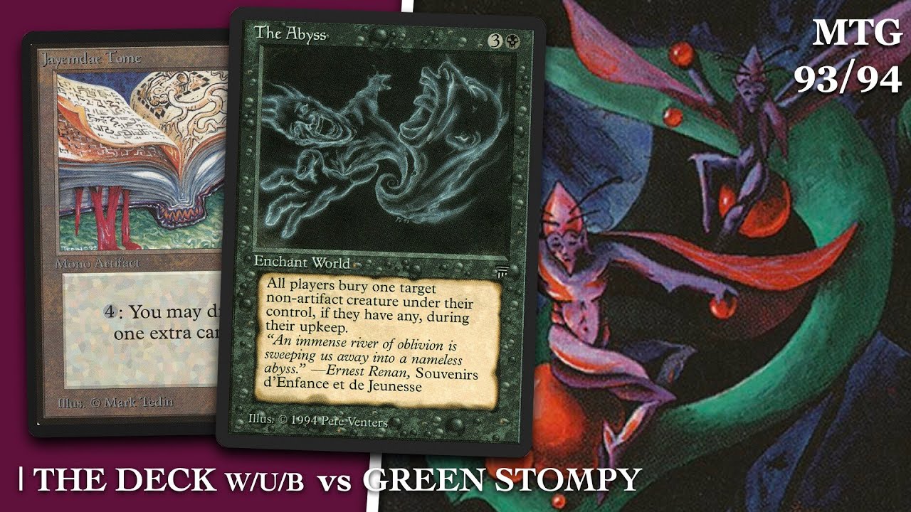 The Deck vs Mono Green, MTG 93/94 | Old School 