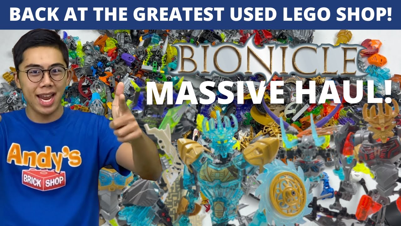 INSANE Bionicle G2 Haul from Used LEGO Store: Andy's Brick Shop!