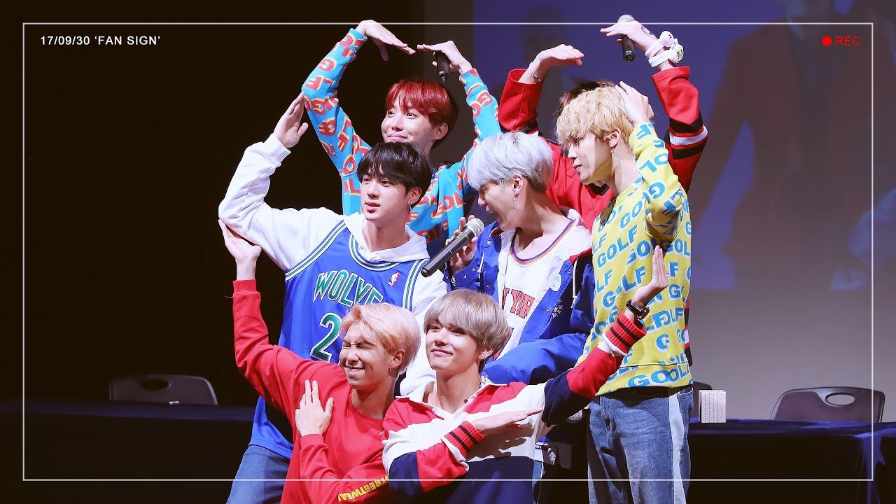 170930 신촌 팬싸인회 방탄소년단 BTS 클레오파트라 게임 edit