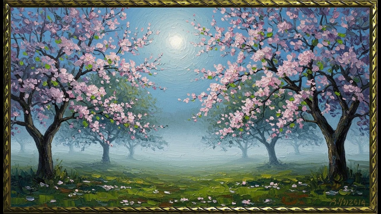 Spring’s Softest Blossom Glow| Dreamy Spring Floral Art for Frame TV | 4K Screensaver