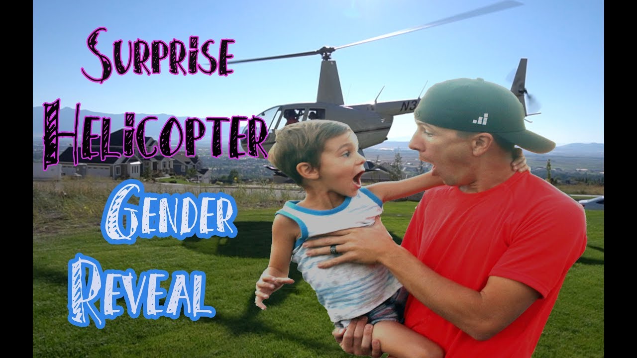 EPIC GENDER REVEAL surprise HELICOPTER RIDE