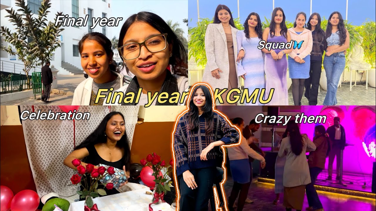 Officially Final Year MBBS at KGMU… aur Pehle Din hi Celebration 🎂🎉 #MBBSFinalYear#KGMU#KGMULife