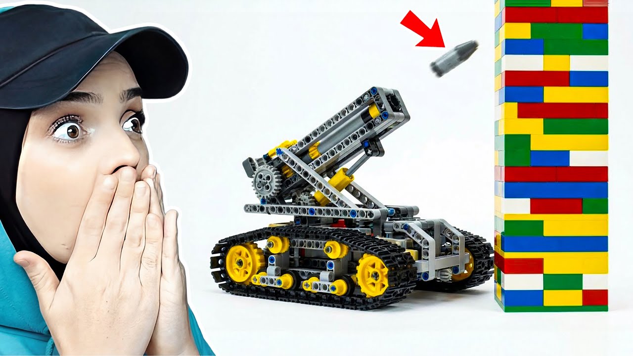LEGO ARAÇLARLA DEV KULE YIKMAK! 😱💥