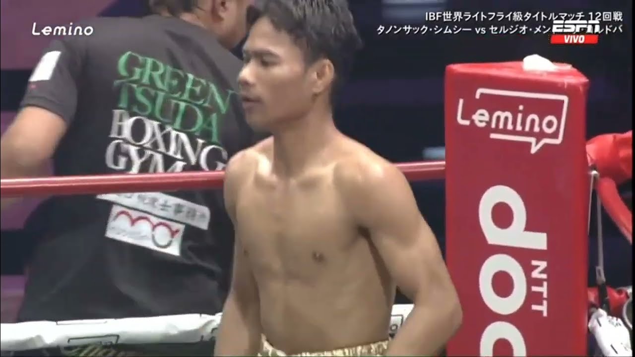 HUGE KO! Thanongsak Simsri vs Sergio Mendoza - IBF Light Flyweight Title 