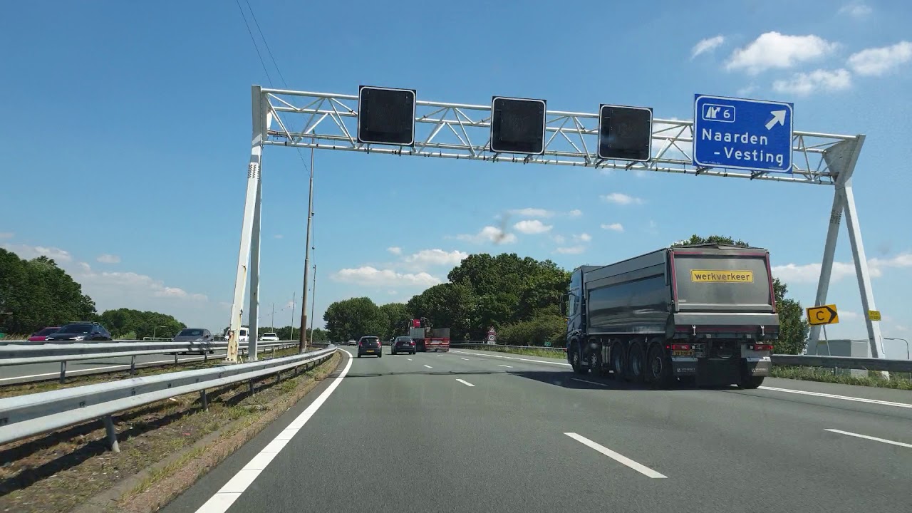 Dashcam Beelden Amsterdam》Soesterberg Via: A1 en A28.