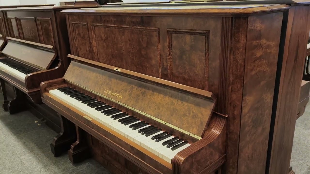 Bechstein Model 3 Walnut Restored Repolished Piano 