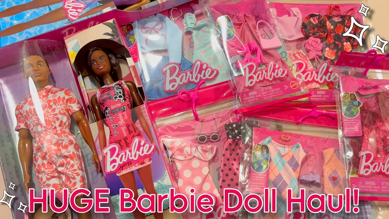 I Bought A Bunch Of The NEW Barbie Fashion Packs! Barbie Doll Haul + Unboxing