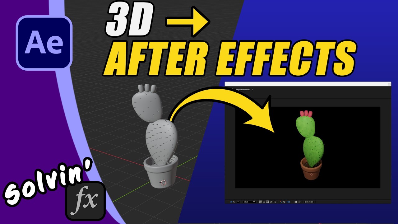 Как импортировать 3D-модели в After Effects | OBJ, GLB, FBX