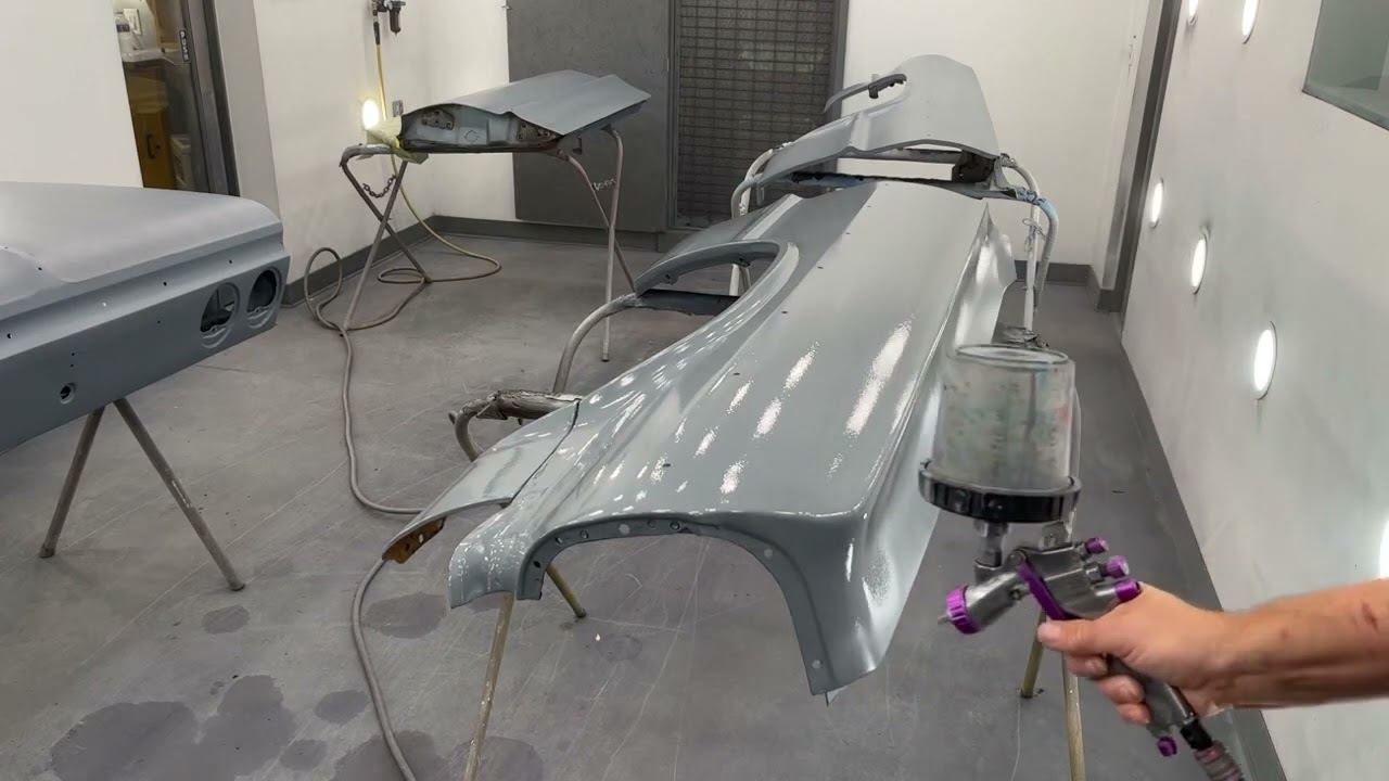 Primering the fenders, and last door for the 64 impala