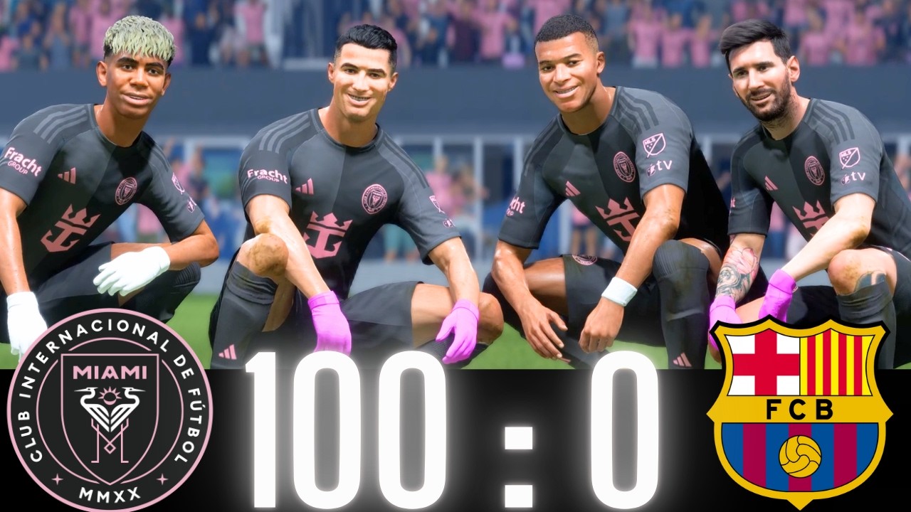 FC 26 -RONALDO MESSI  NEYMAR & MBAPPE | ALL WORLDS STARS | INTER MIAMI 100-0 AL NASSR