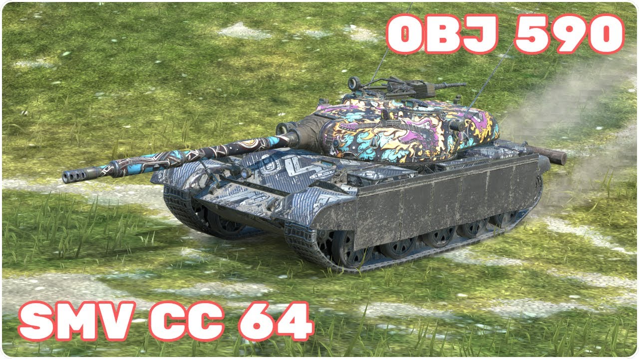 Obj 590 & SMV CC 64 | WoT Blitz Best Replays