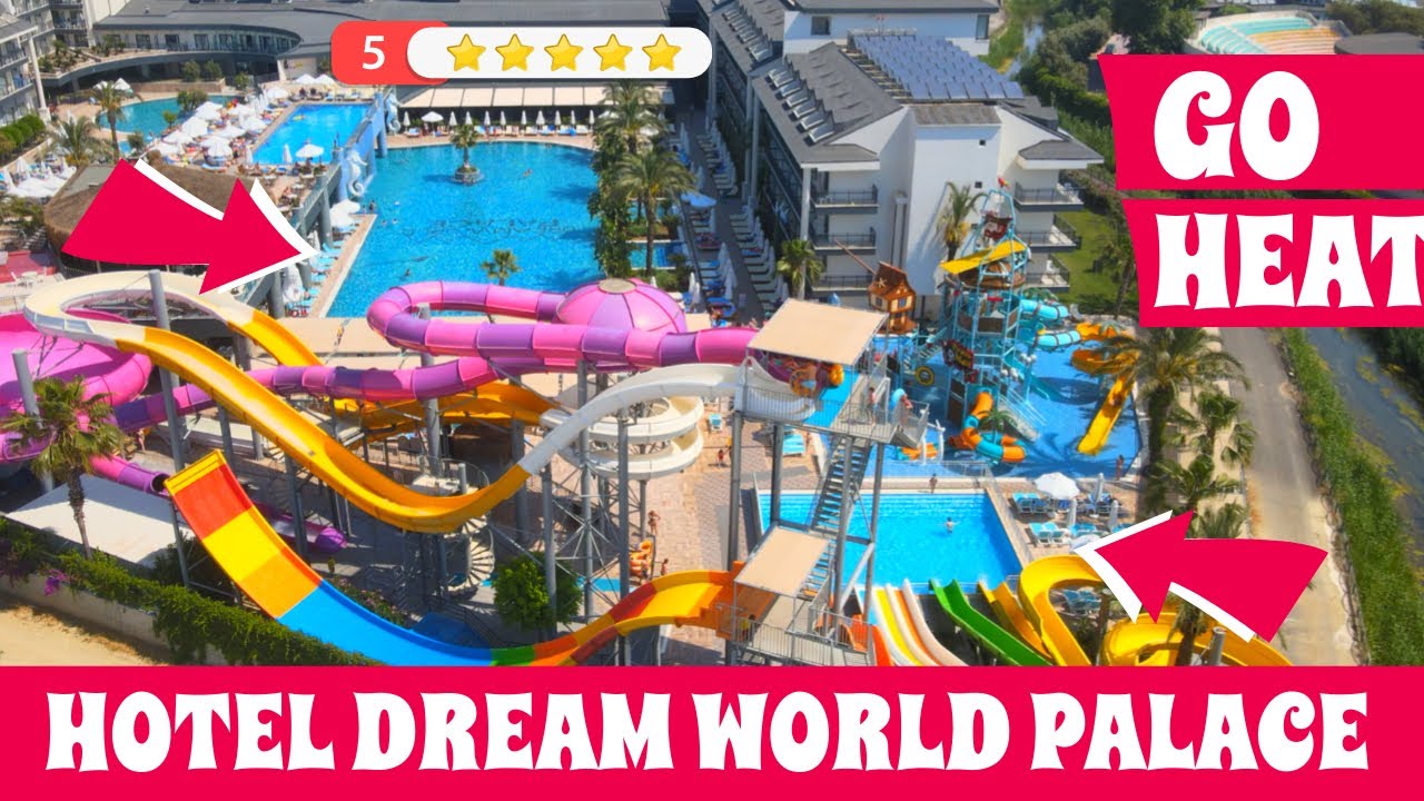 Hotel ***** Dream World Palace Short Walking Tour Colakli Side Turkije UHD 4K