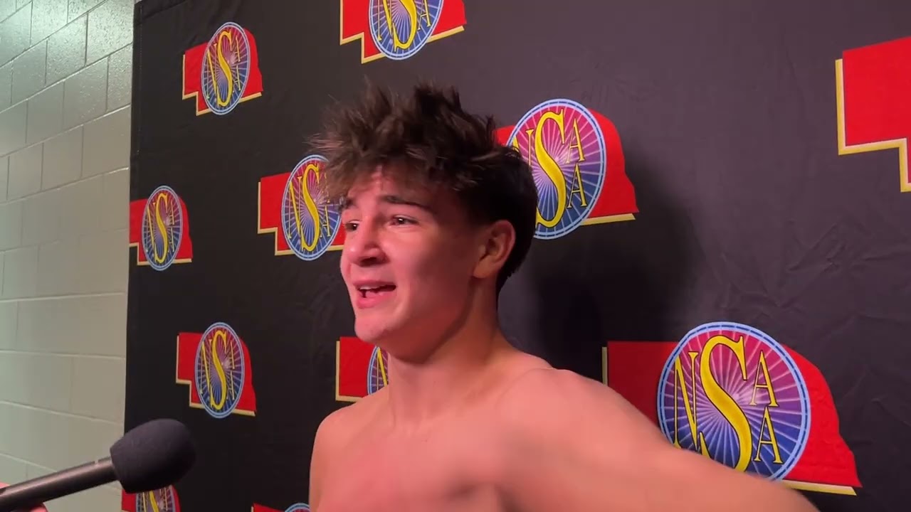 Millard South Senior Kiernan Meink wins his third state title. He wins Class A 138 pounds. 