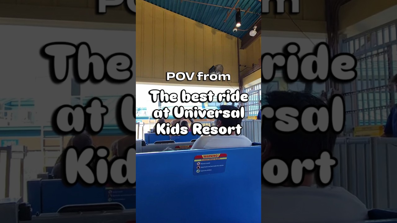 Universal Kids Resort ride POV: Jurassic World Cretaceous Coaster, roller coaster in Frisco Dallas