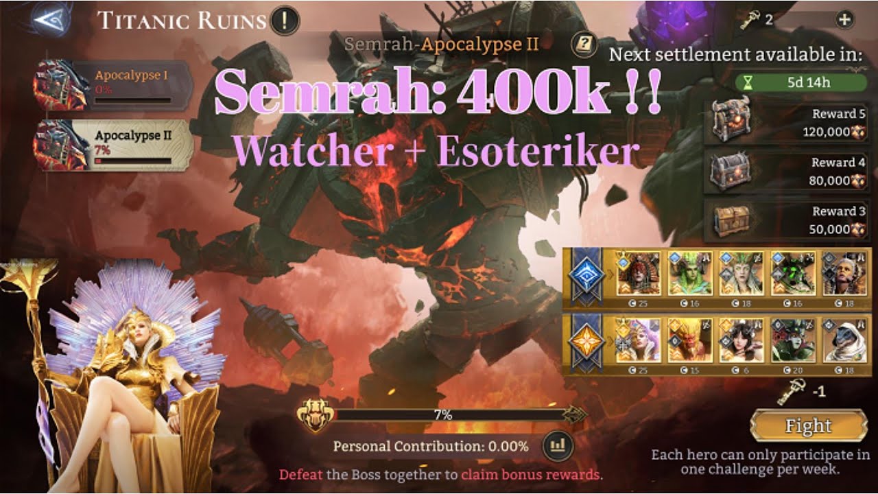 Semrah II | 400K Esoteriker + Watcher | Watcher of Realms