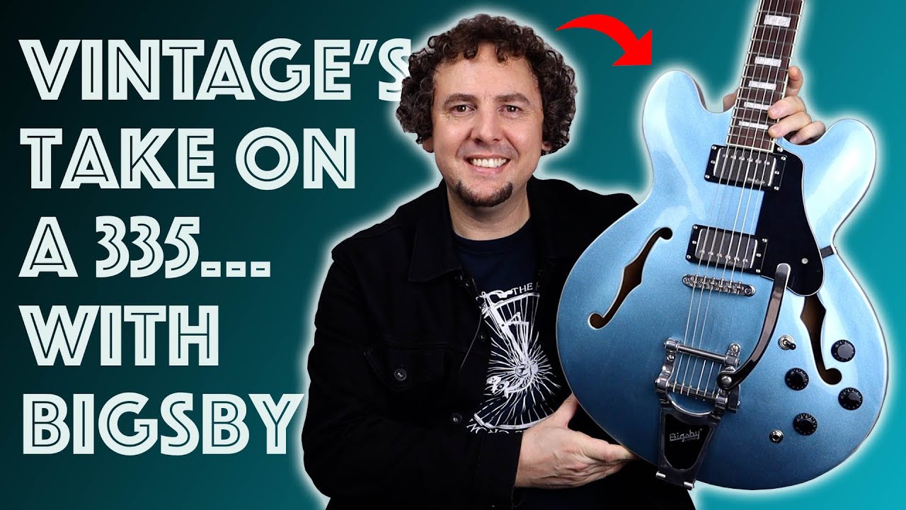 2024 Vintage Guitars VSA500B | An affordable take on the Gibson 335... with Bigsby! Review & Demo
