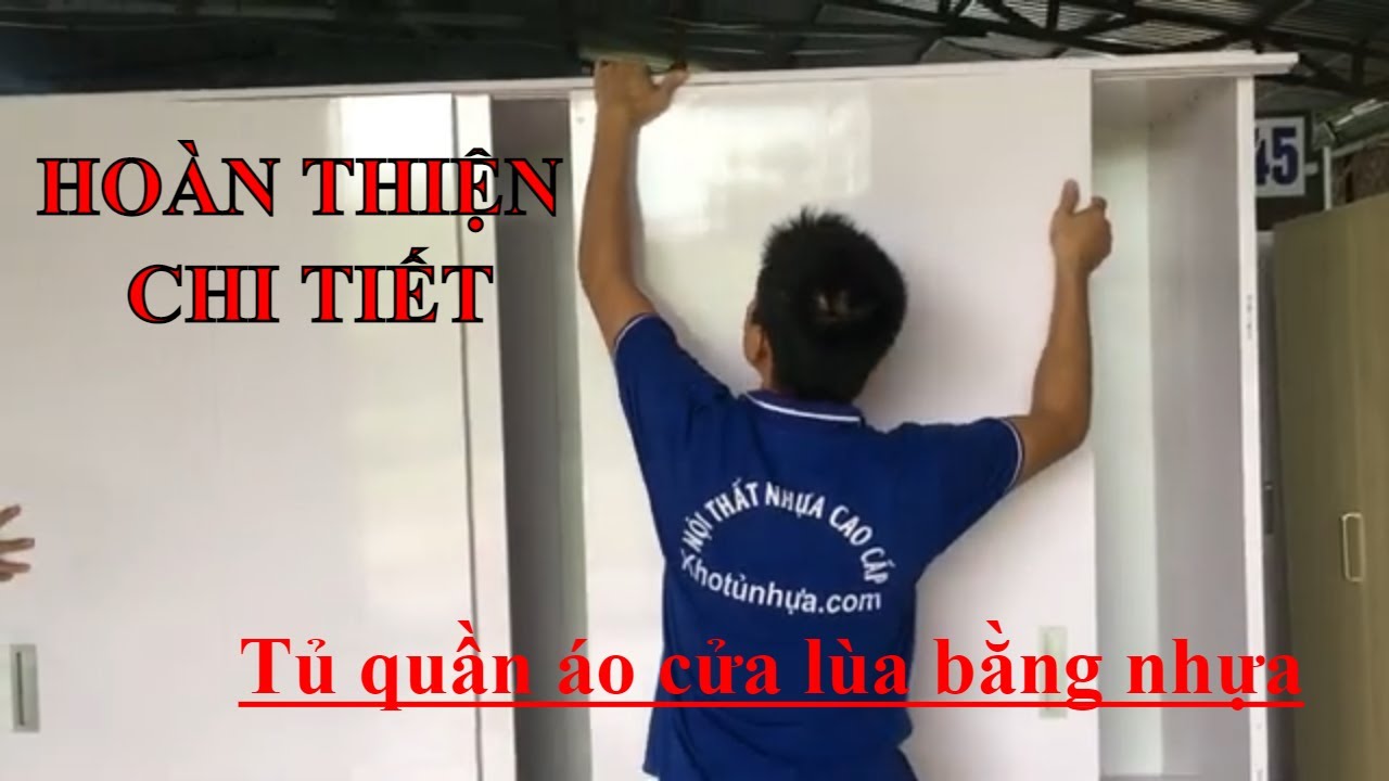Thi công tủ quần áo cửa lùa - Hoàn thiện - Chi tiết