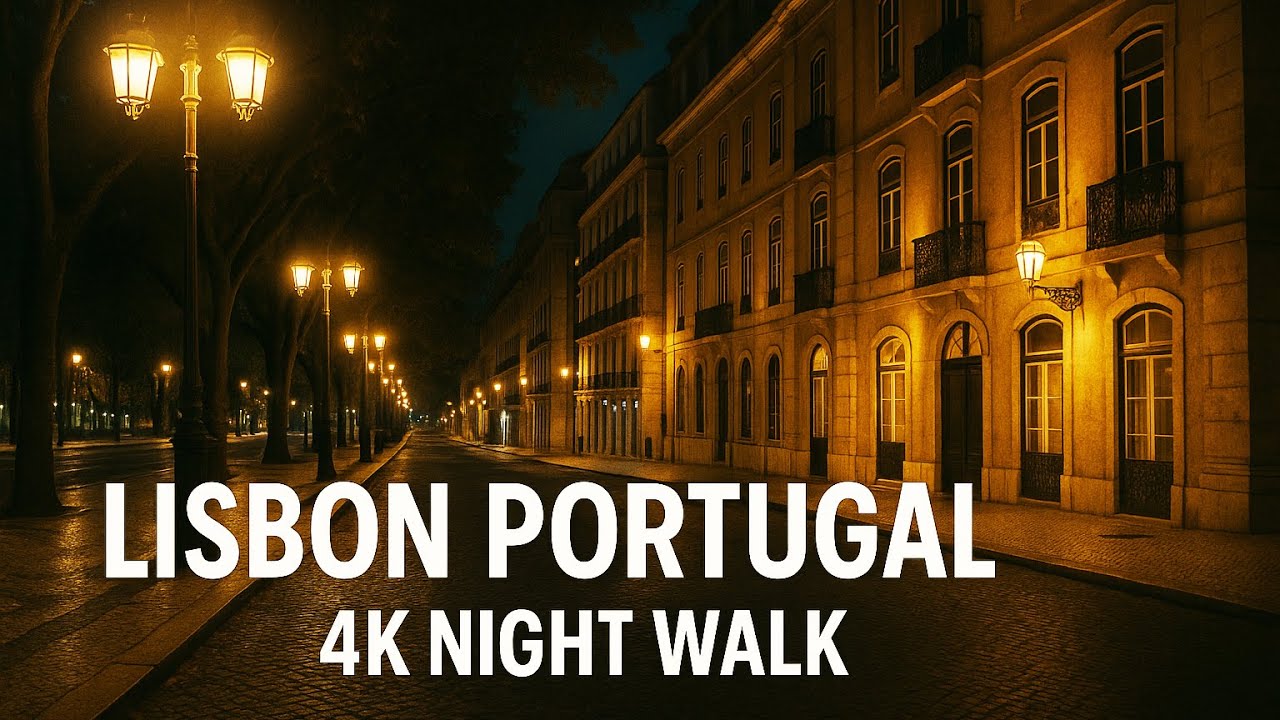 Walking Tour Lisbon Portugal | Evening Beauty in the City Center