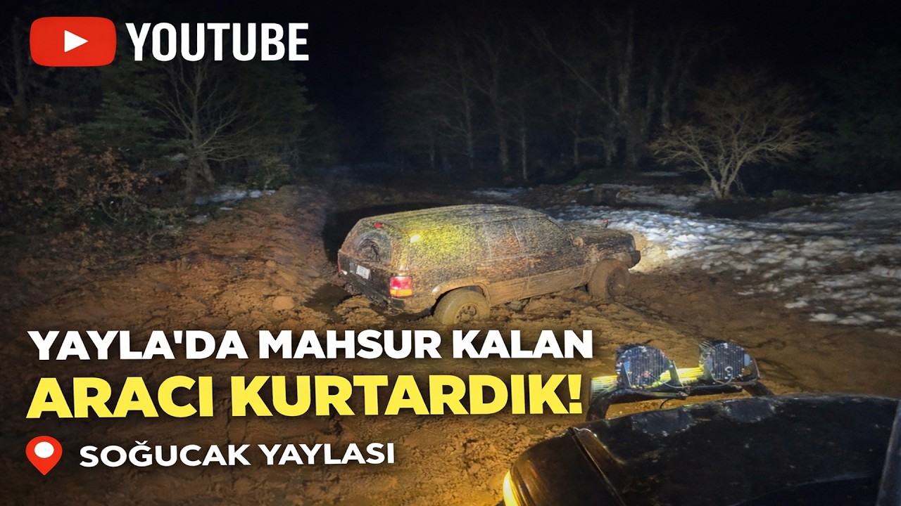 Yaylasıda Mahsur Kalan Aracı Kurtardık. Telsiz Çağrısına Anında Müdahale!