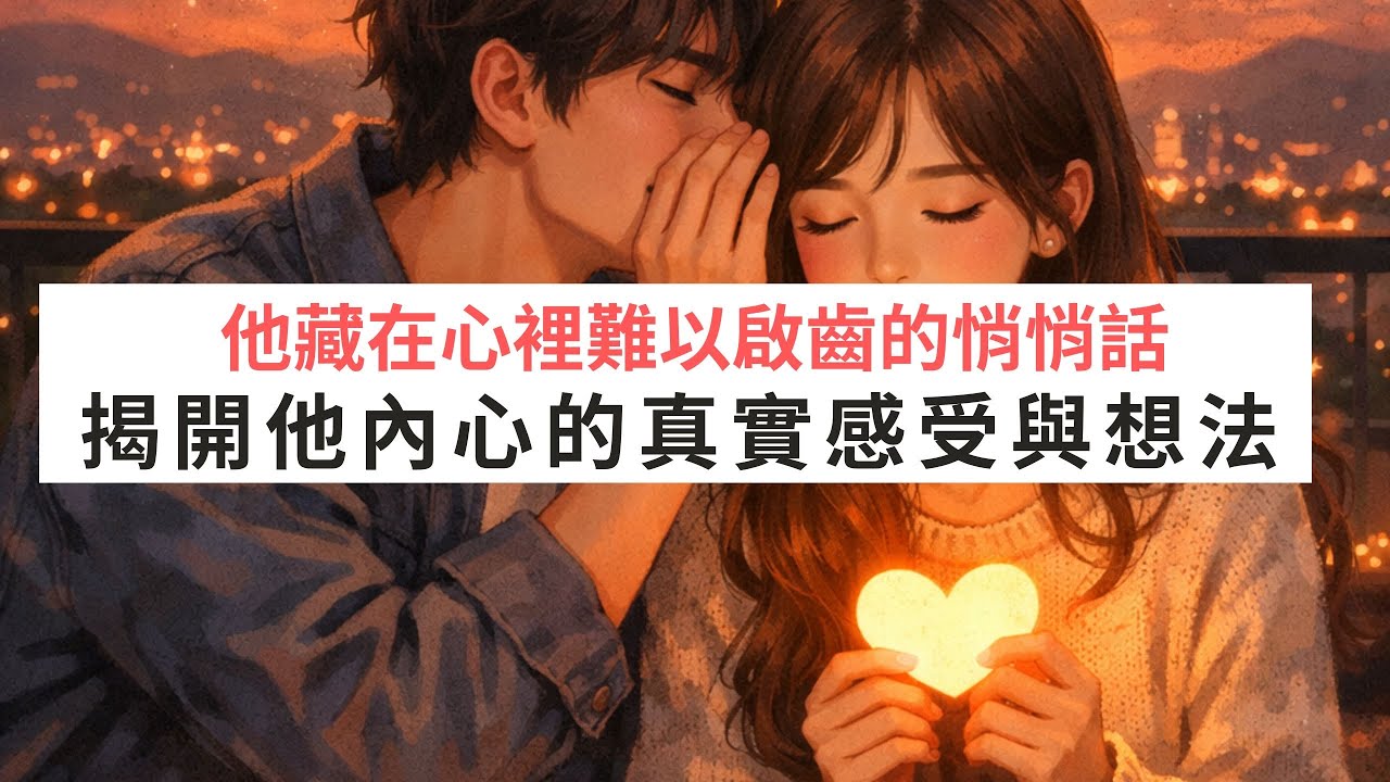 《塔羅測驗》他藏在心裡難以啟齒的悄悄話？揭開他內心的真實感受與想法？ #字卡 