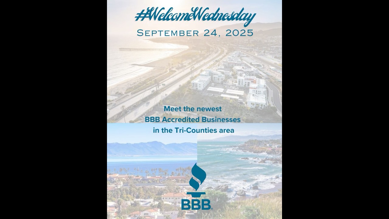 Welcome Wednesday 9/24/25 | New BBB Accredited Businesses #BBBTriCounties #WelcomeWednesday