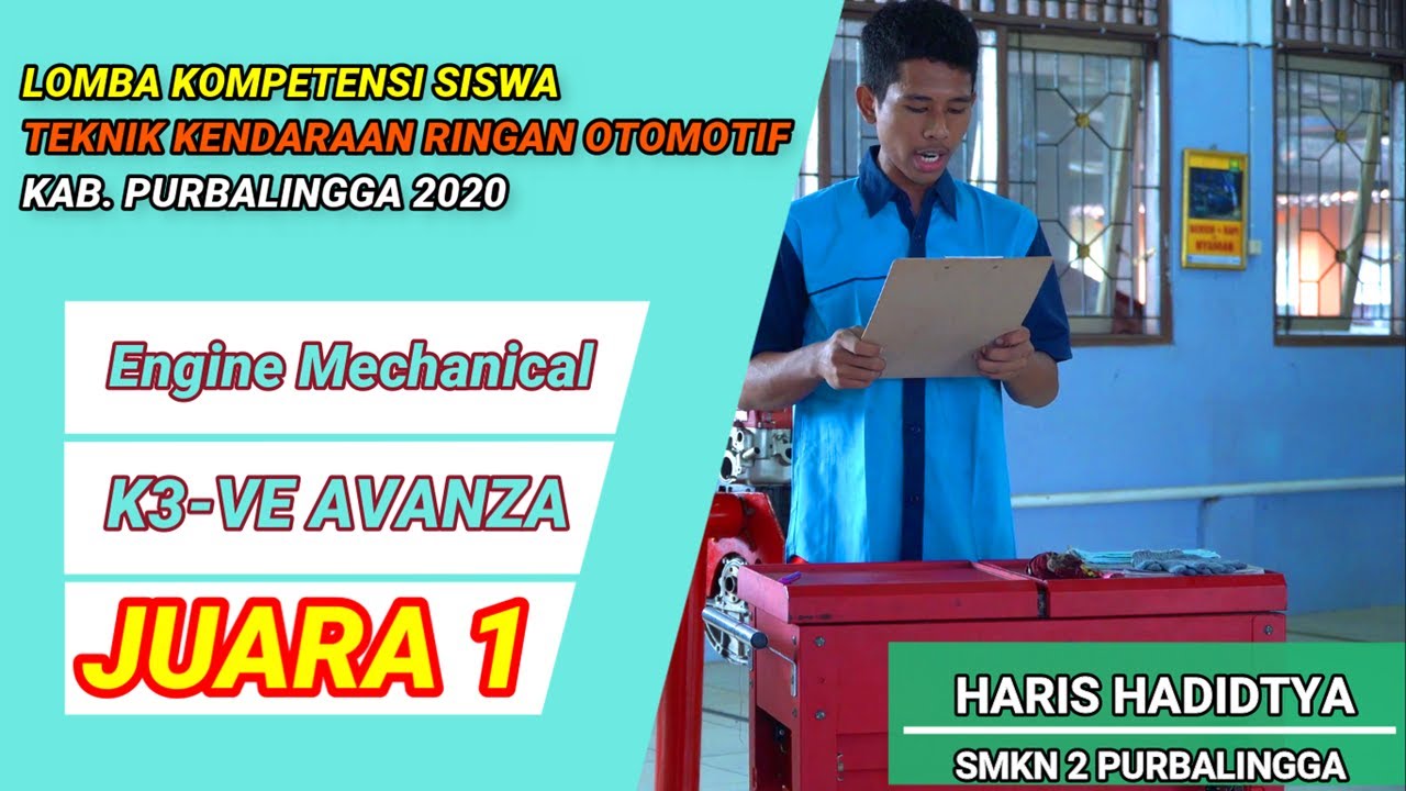 SMKN 2 PURBALINGGA JUARA 1 LOMBA KOMPETENSI SISWA TKR OTOMOTIF 2020