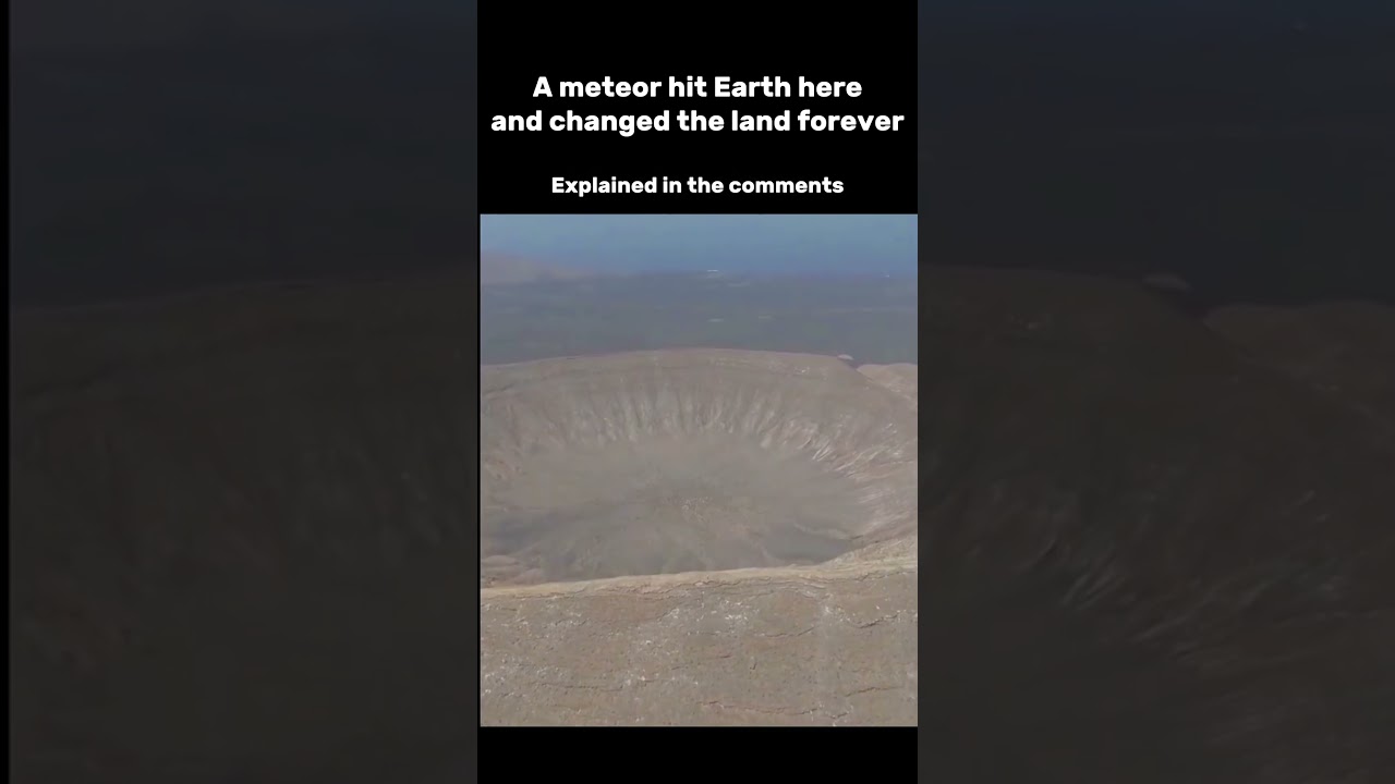 This Arizona Crater Was Made in Just Seconds.! 