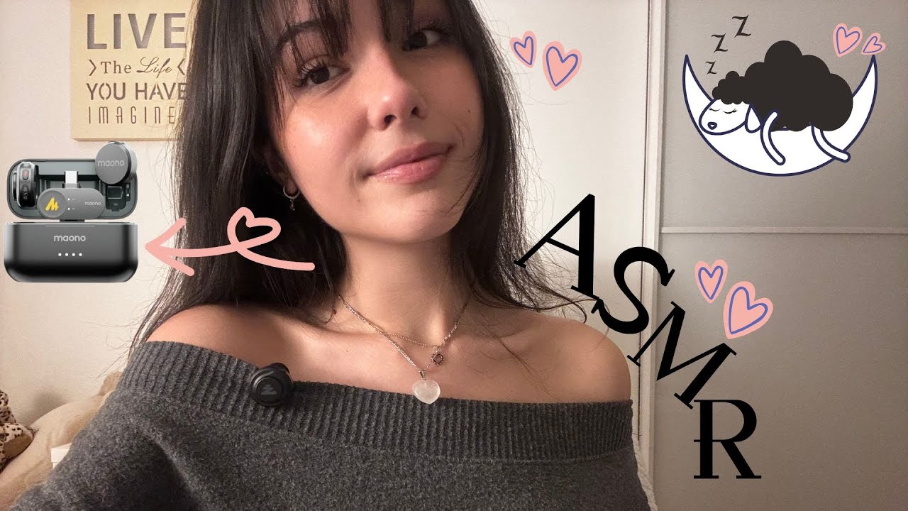 ASMR🎙️ Пробую свой новый микрофон!!! Звуки рук + Звуки рта + Постукивание + Супер болтливый колла...