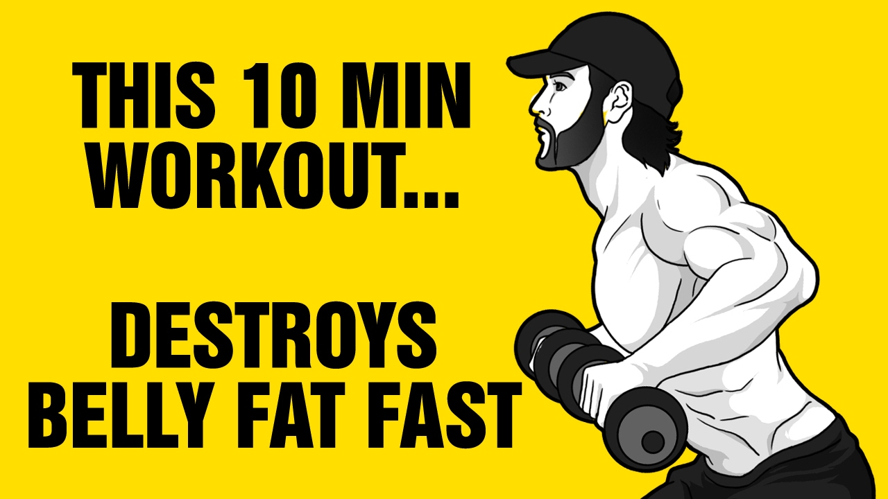 10min Dumbbell Belly Fat Destroyer Workout : Get 6 Pack Abs Fast