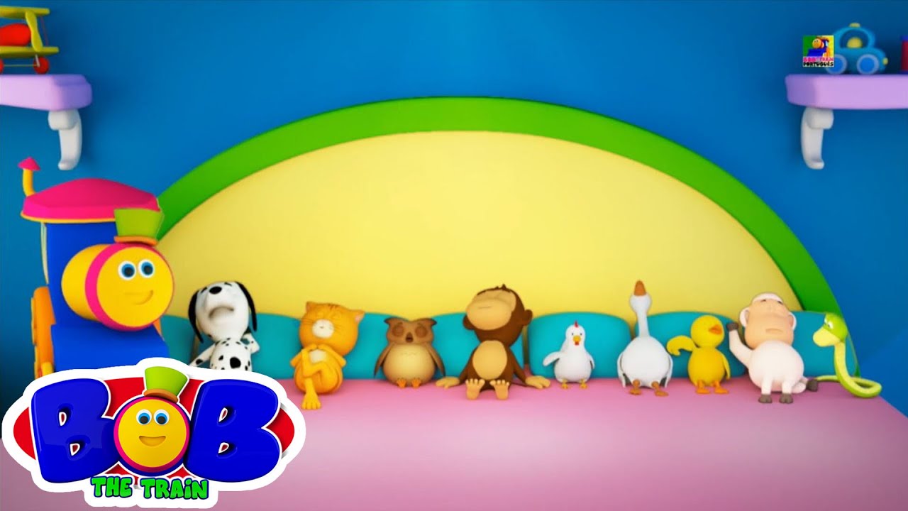 Dez na cama Can&ccedil;&atilde;o | Bob o trem | 3d rimas de ber&ccedil;&aacute;rio | Bob The Train em Portugu&ecirc;s | Educa&ccedil;&atilde;o